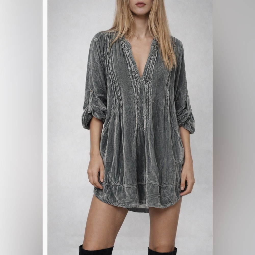 CP Shades Charcoal Tunic dress size s